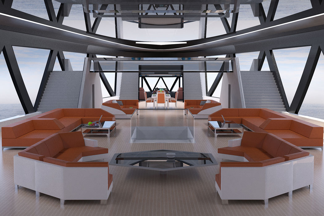 Prodigium，Shark shape，30 meter yacht，