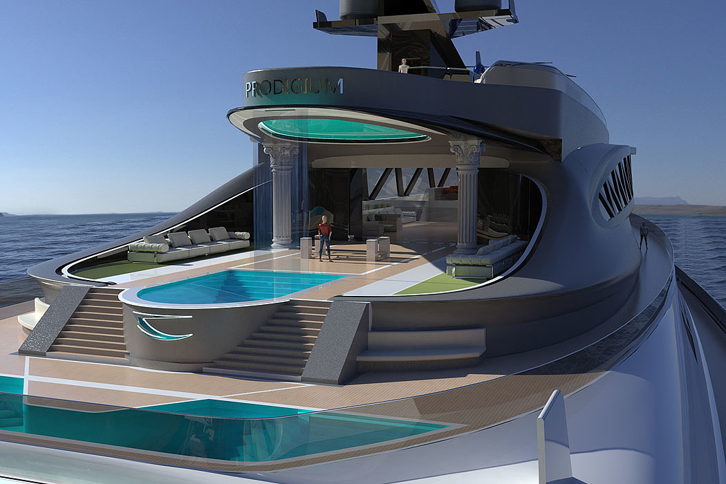 Prodigium，Shark shape，30 meter yacht，