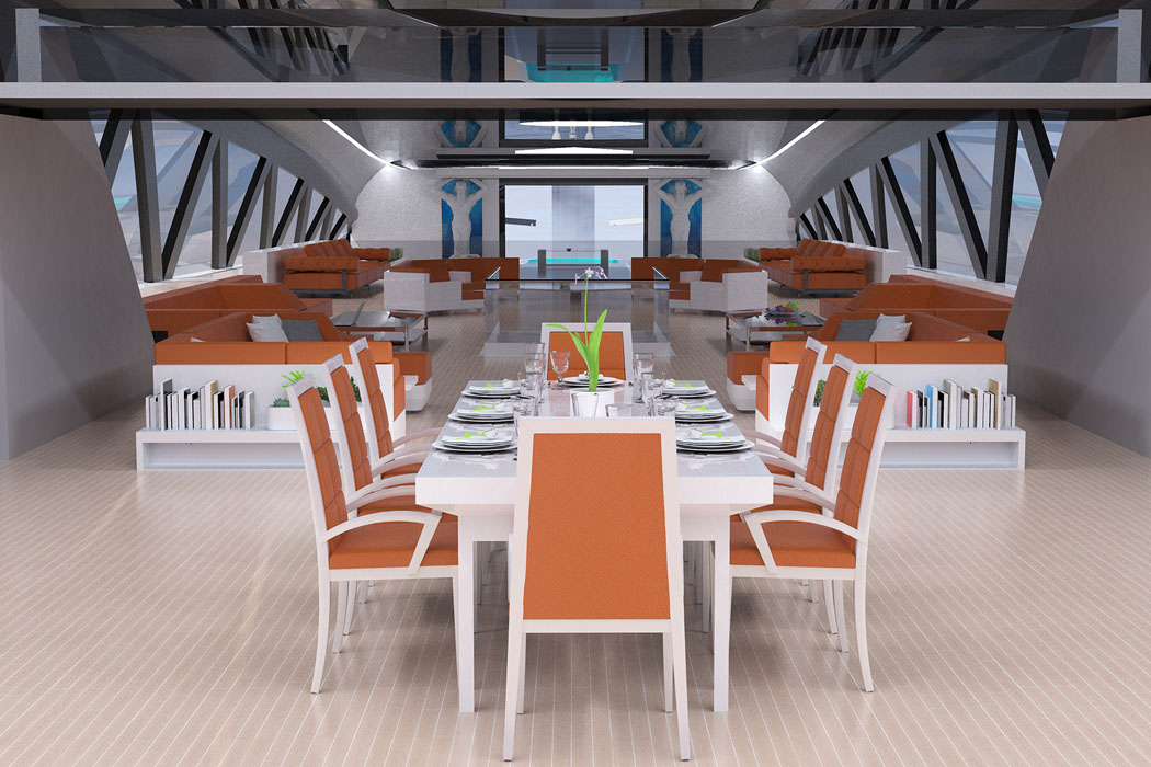 Prodigium，Shark shape，30 meter yacht，