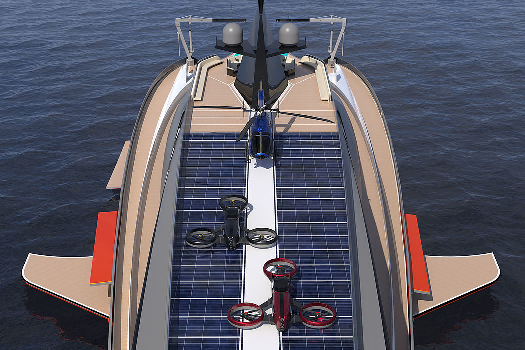 Prodigium，Shark shape，30 meter yacht，