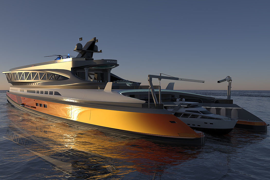Prodigium，Shark shape，30 meter yacht，