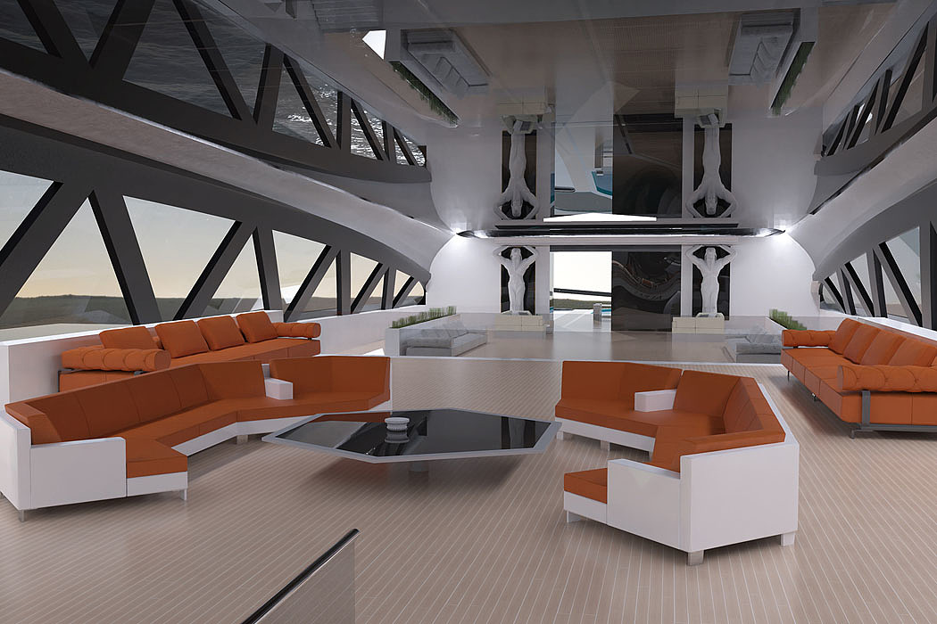 Prodigium，Shark shape，30 meter yacht，