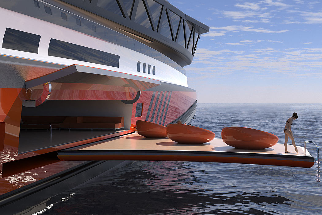 Prodigium，Shark shape，30 meter yacht，