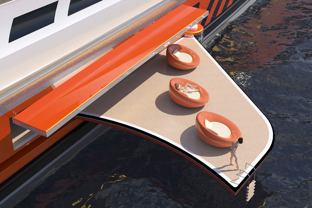 Prodigium，Shark shape，30 meter yacht，