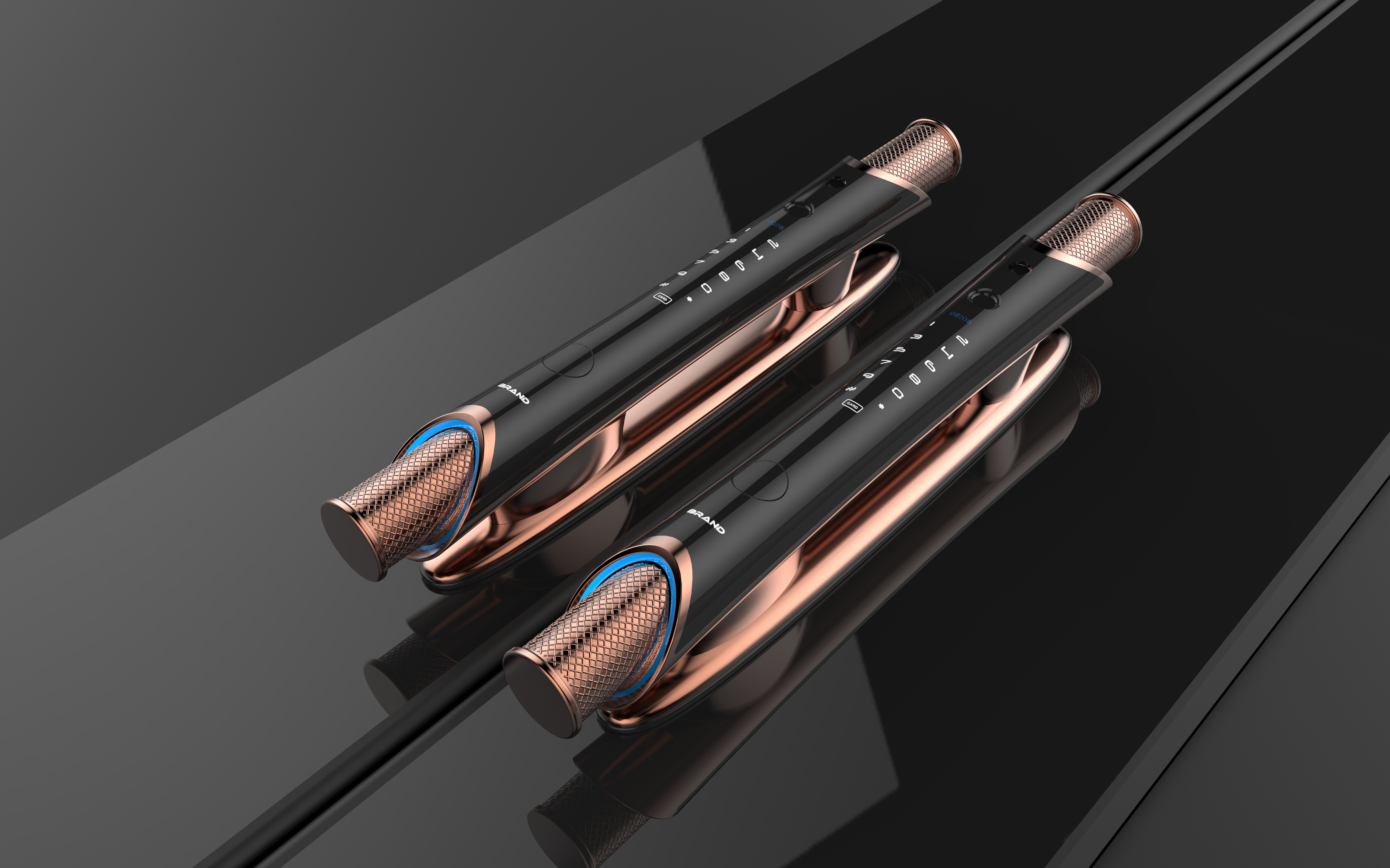 Luxury big pull intelligent lock，