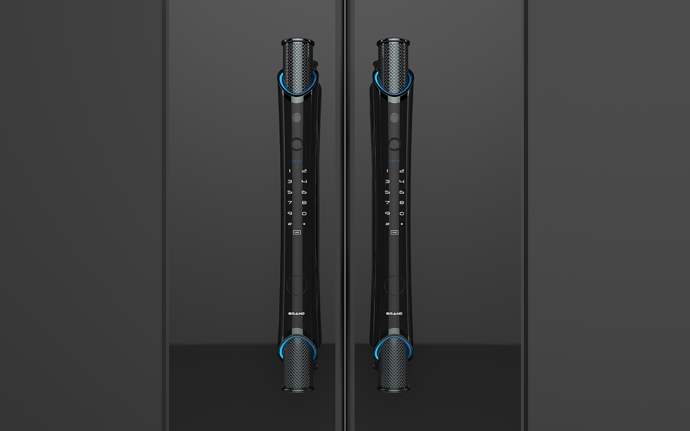 Luxury big pull intelligent lock，