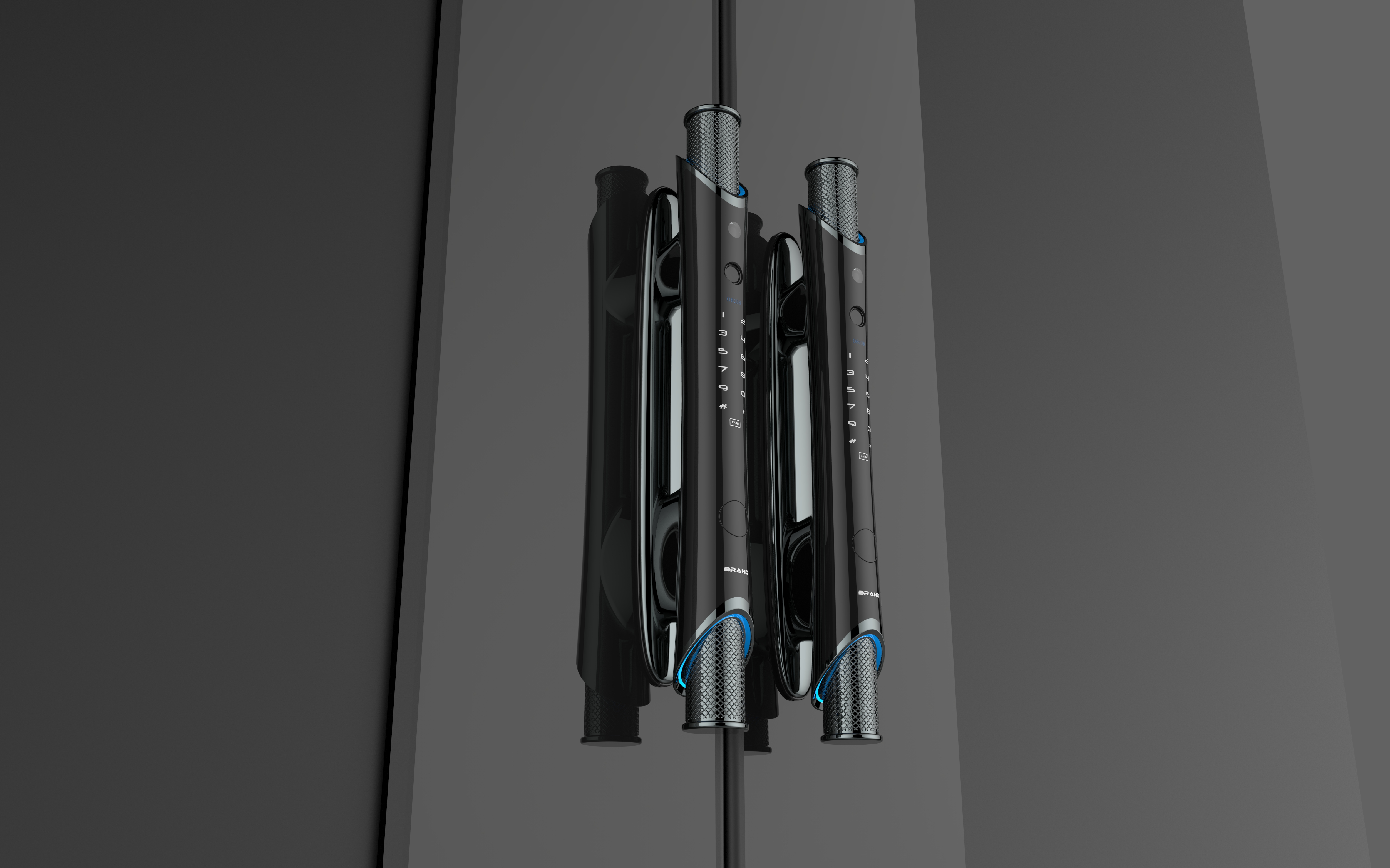 Luxury big pull intelligent lock，