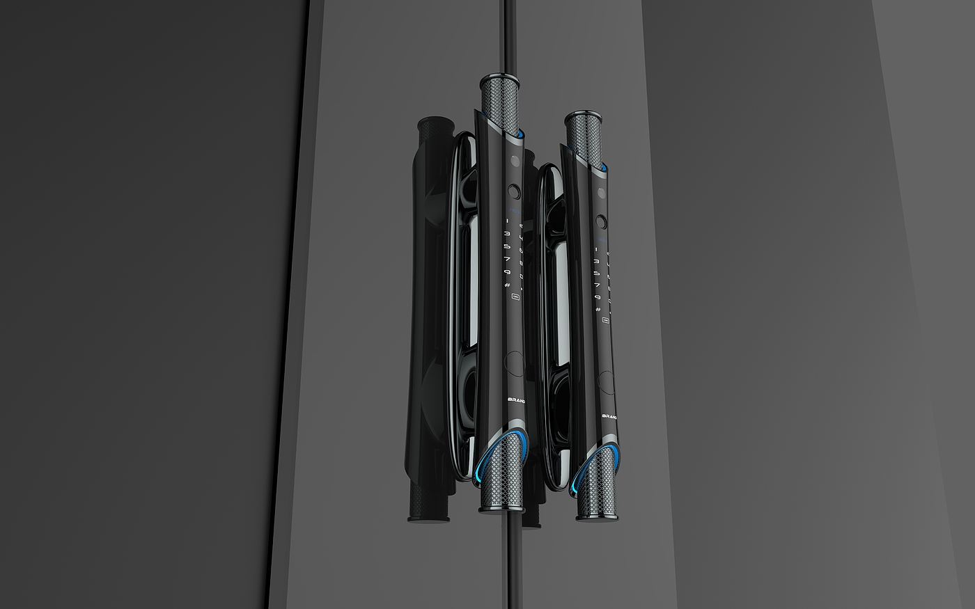 Luxury big pull intelligent lock，