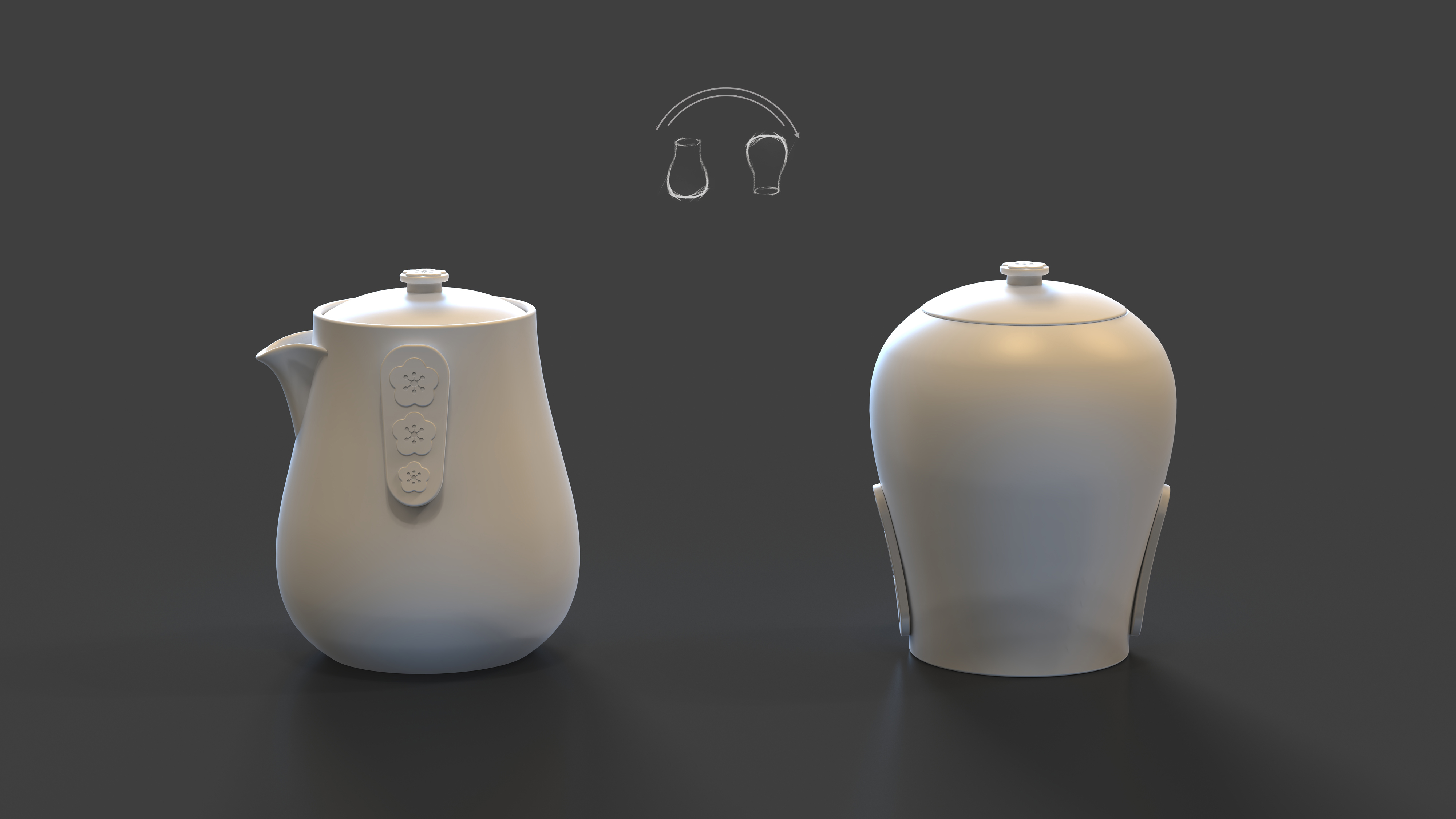 tea set，ceramics，Cultural and creative gifts，