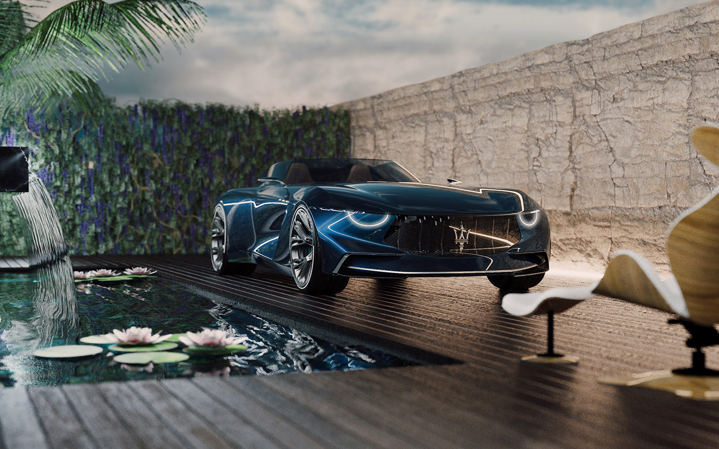 Greater tourism，maserati，project，Sports car，cgi，
