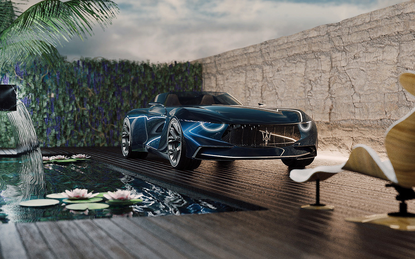 Greater tourism，maserati，project，Sports car，cgi，