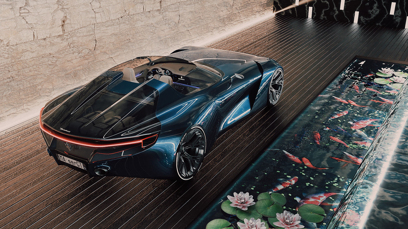 Greater tourism，maserati，project，Sports car，cgi，