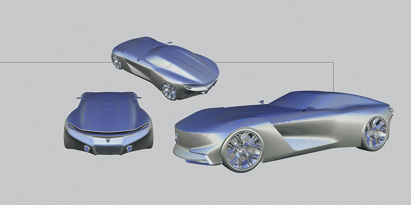Greater tourism，maserati，project，Sports car，cgi，