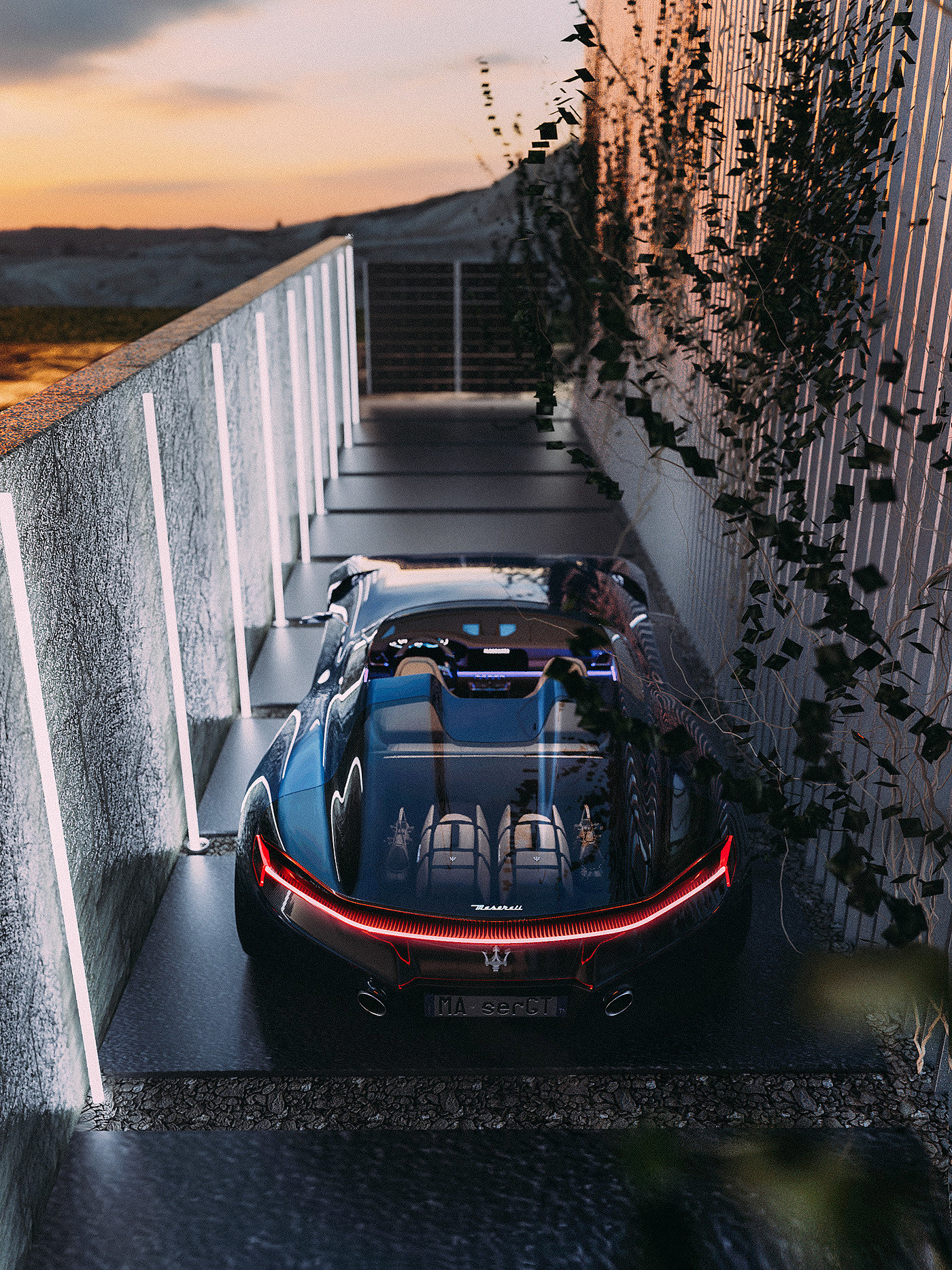 Greater tourism，maserati，project，Sports car，cgi，