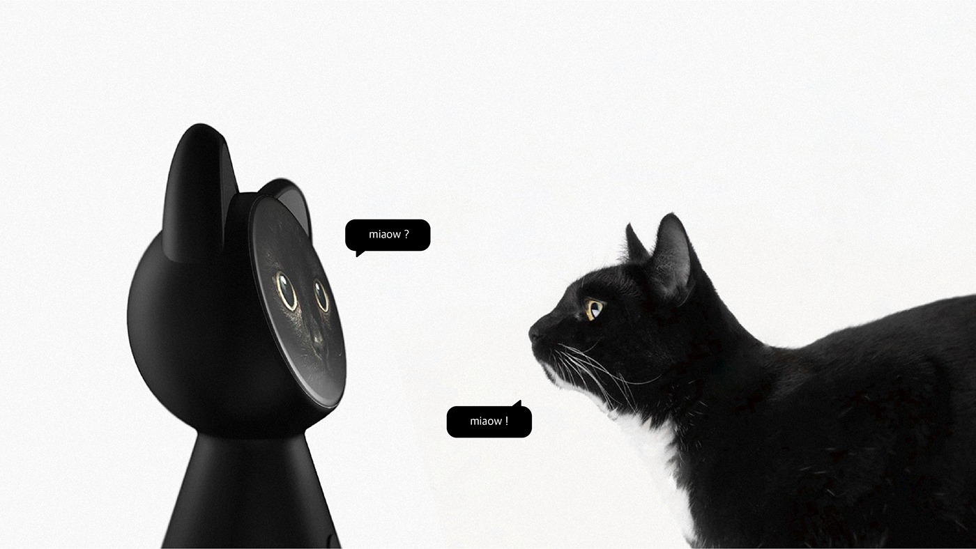 Apple cat，Smart home controller，industrial design，Digital product design，Comfort the soul，Voice partner，