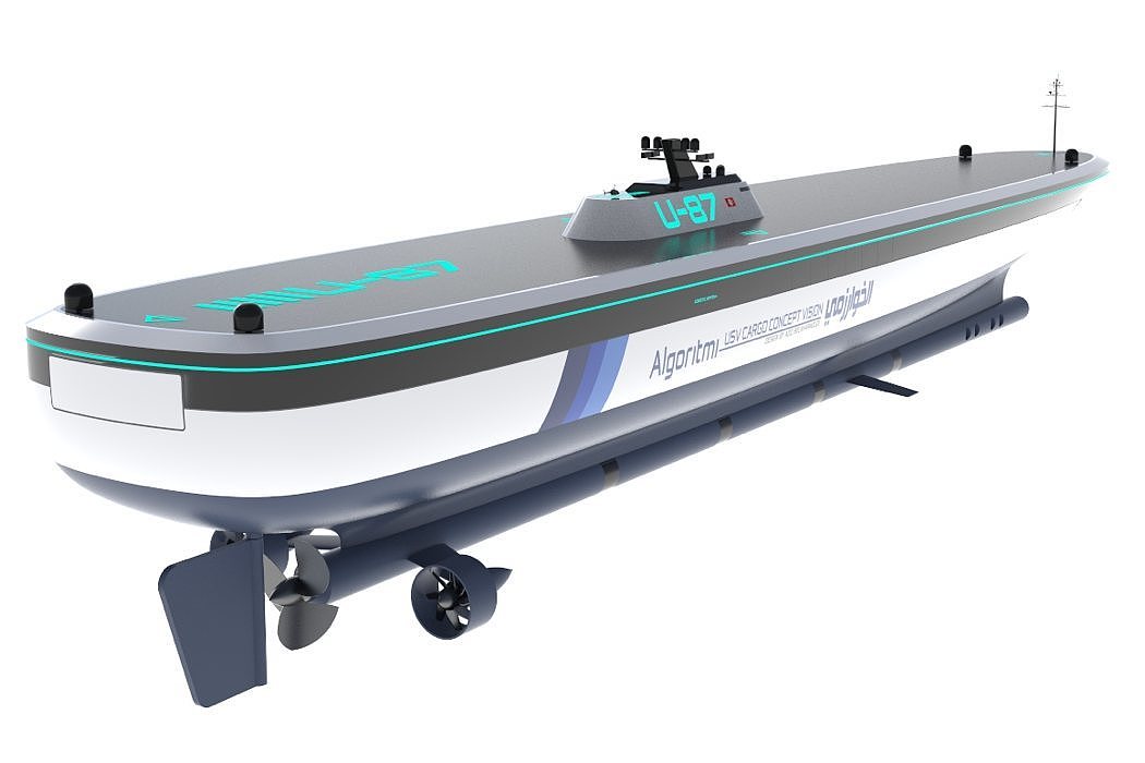 Driverless，General design，Cargo ship，conceptual design，Future design，industrial design，