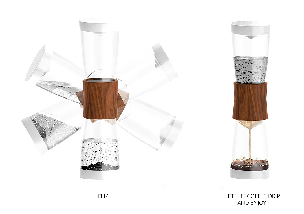 coffee cup，originality，Integrated，Save time，glass，industrial design，