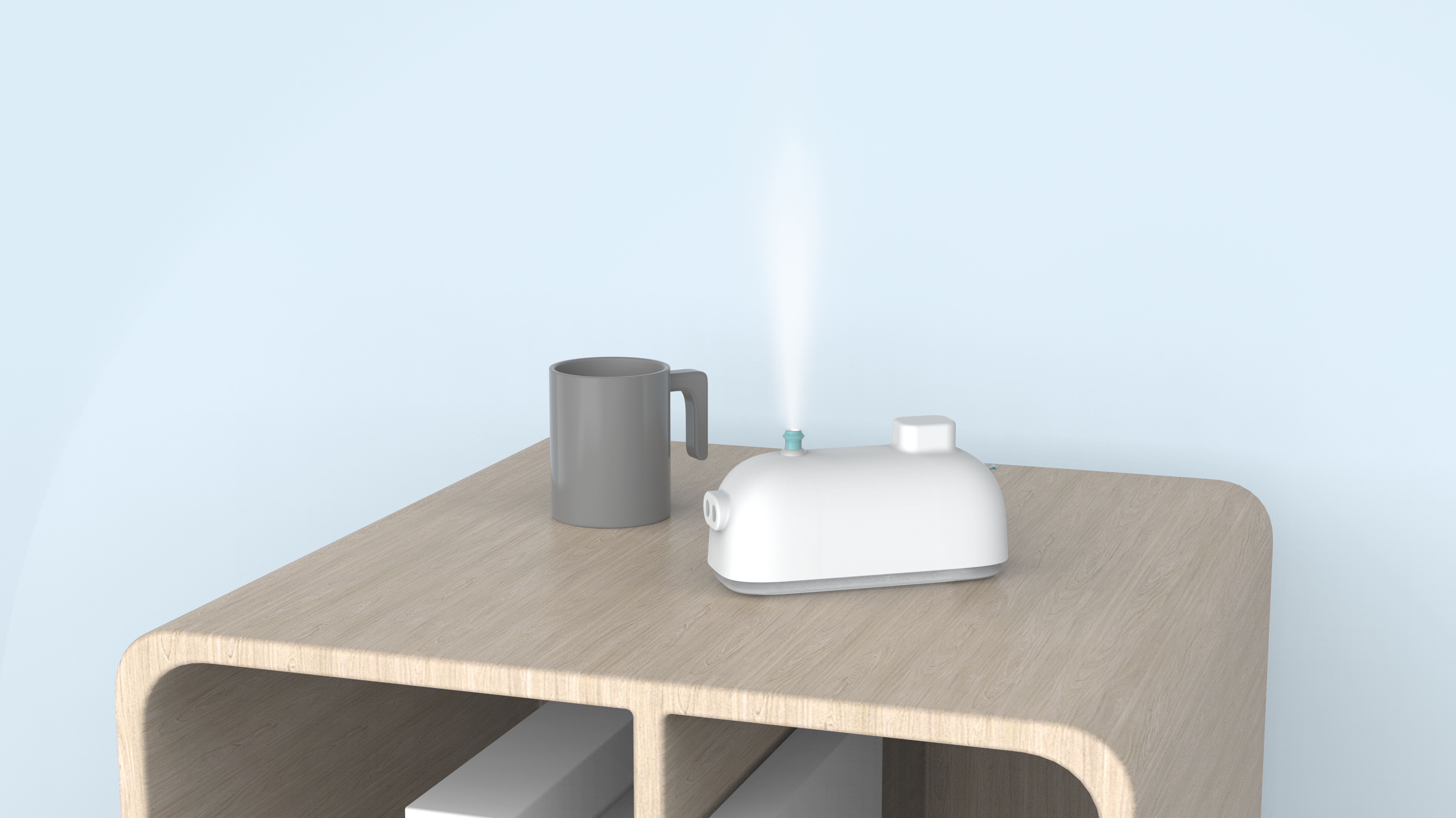 Humidifier. Steam train，