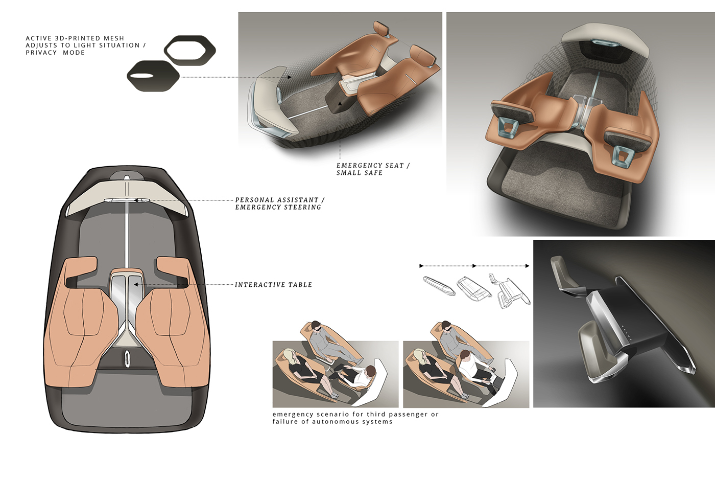 Interior design，Automobile design，industrial design，space，chair，