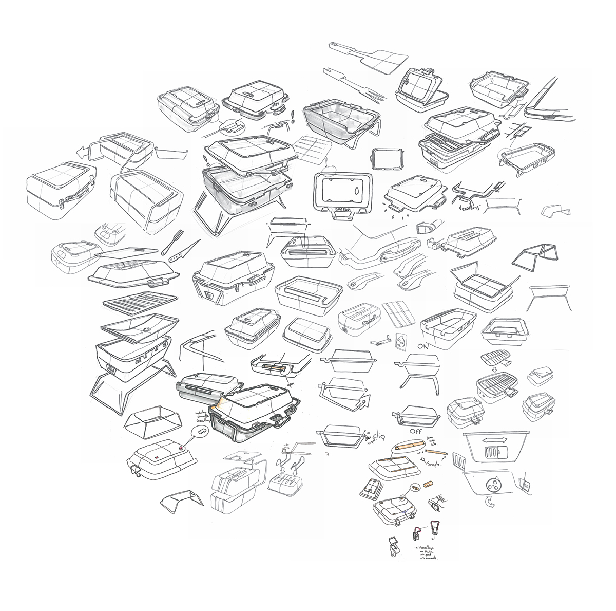 bbq，Barbecue rack，industrial design，product design，