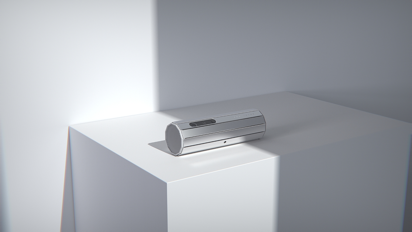 product design，industrial design，Projector，Render，keyshot，modeling，originality，