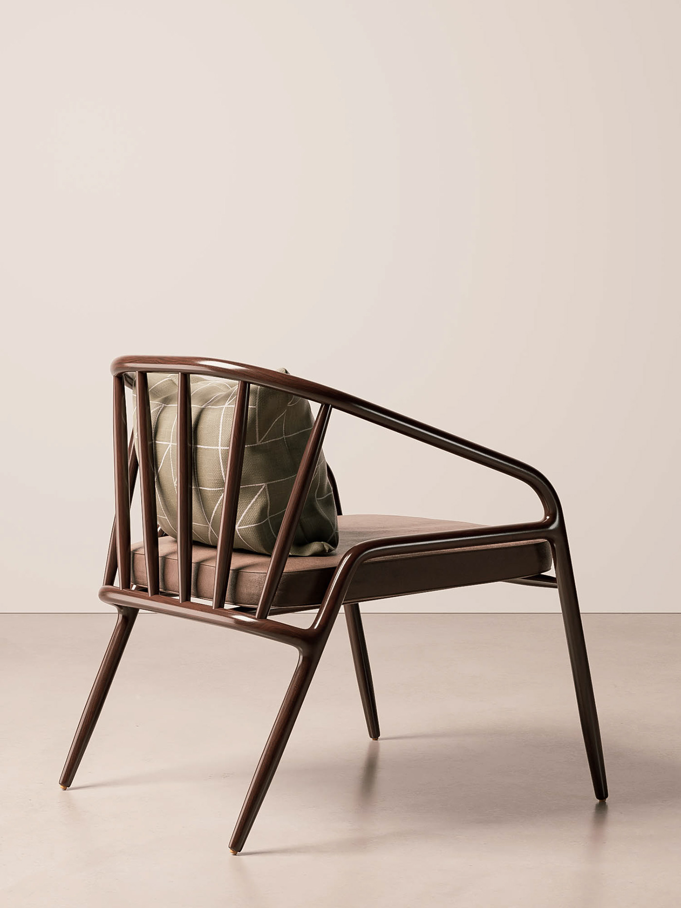 Serena，Armchair，woodiness，curve，furniture，chair，