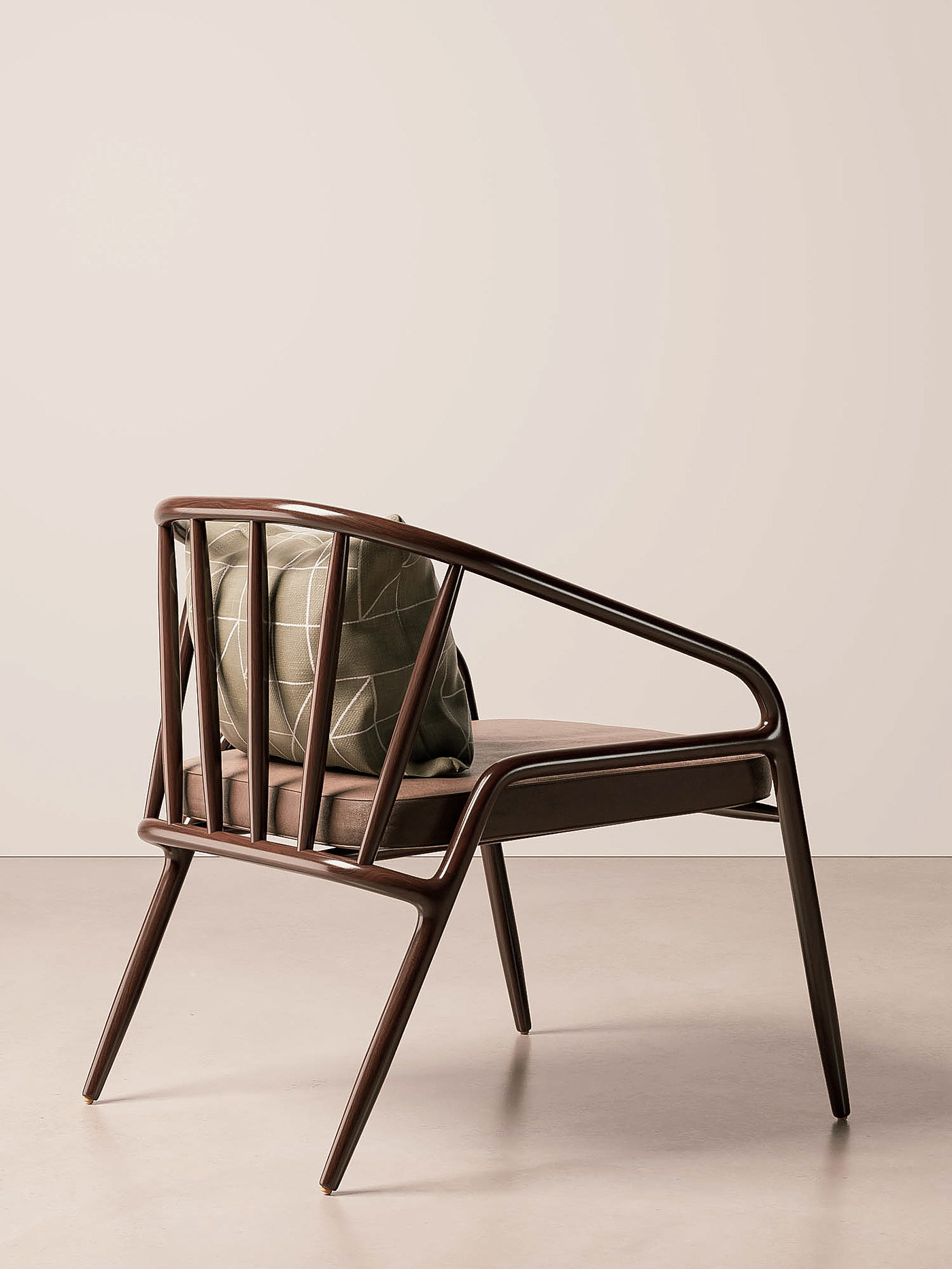 Serena，Armchair，woodiness，curve，furniture，chair，