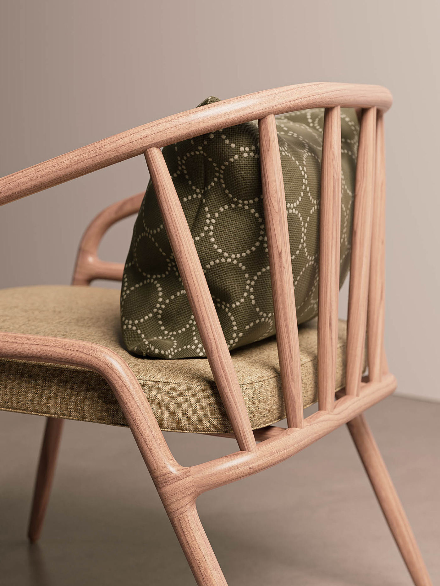 Serena，Armchair，woodiness，curve，furniture，chair，