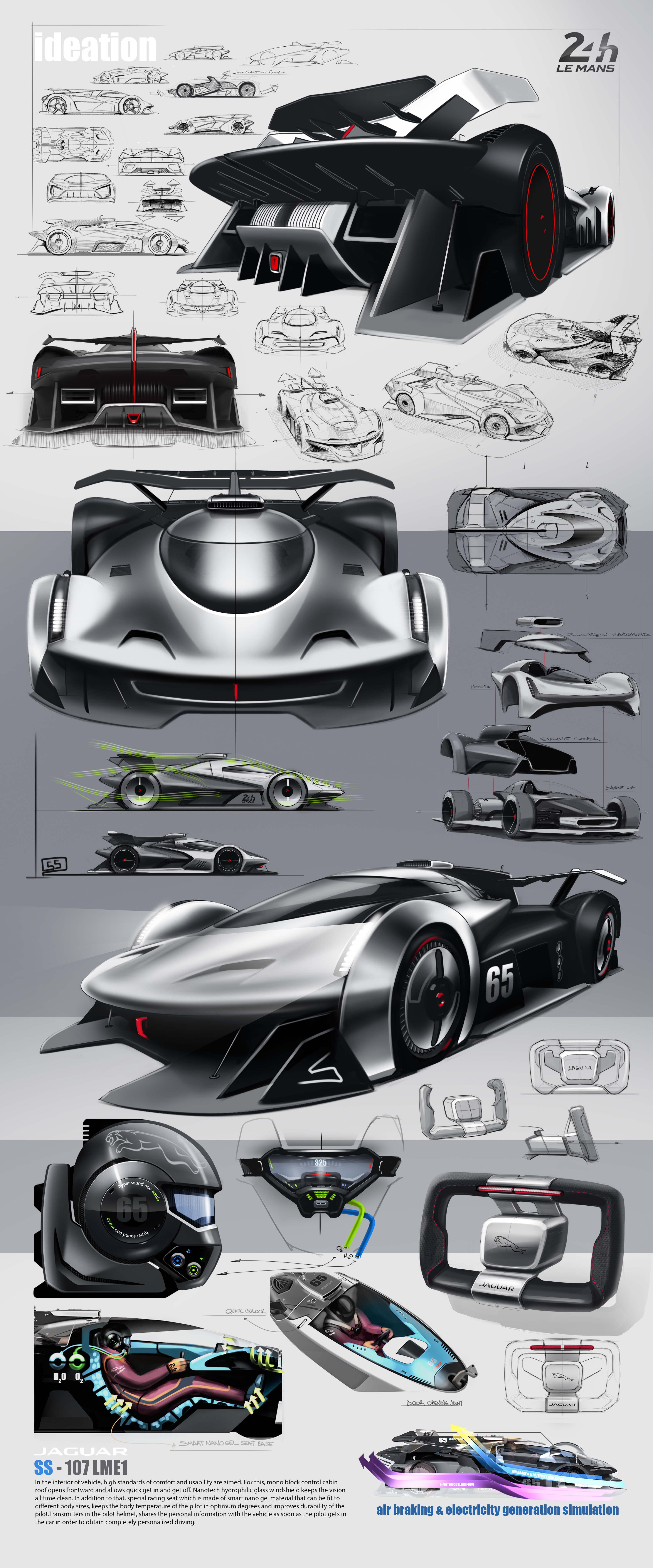 Concept racing，Automobile design，exquisite，jaguar，