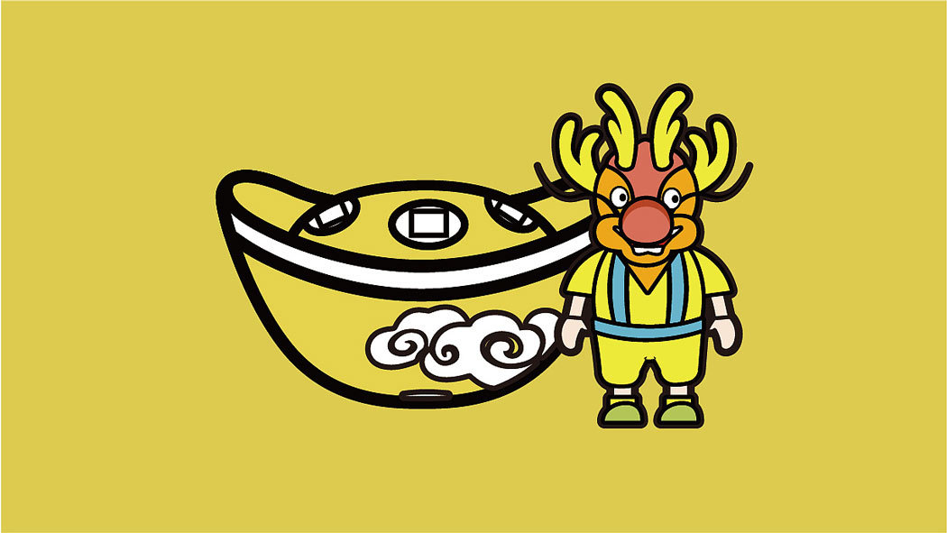 Illustration × Meet the Dragon IP cartoon character / auspicious image，