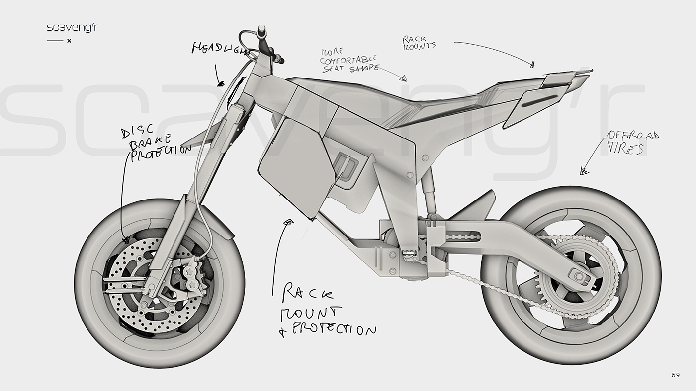 motorcycle，vehicle，sketch，Hand drawn，