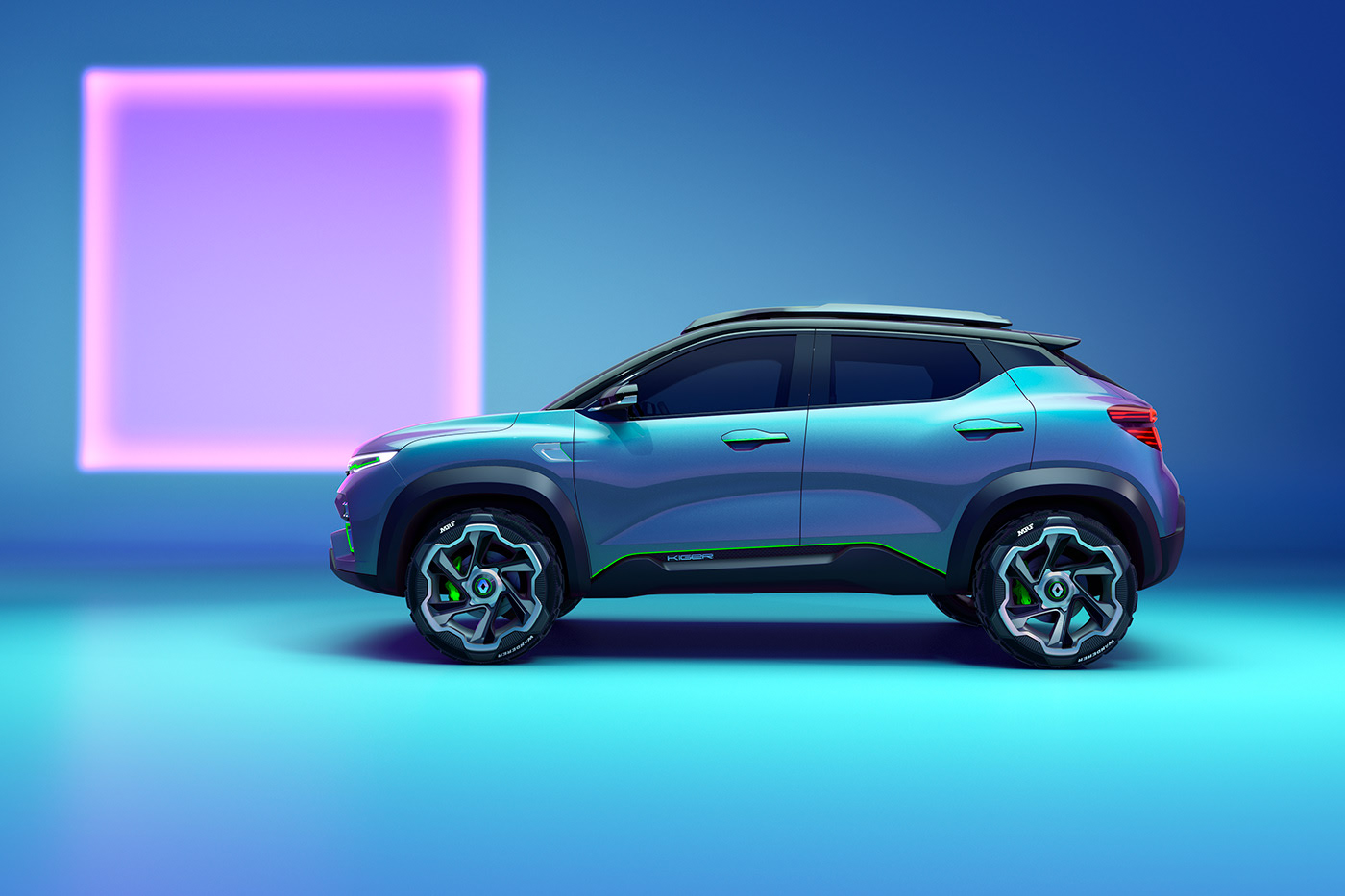 Renault Kiger，concept，Automobile design，cgi，