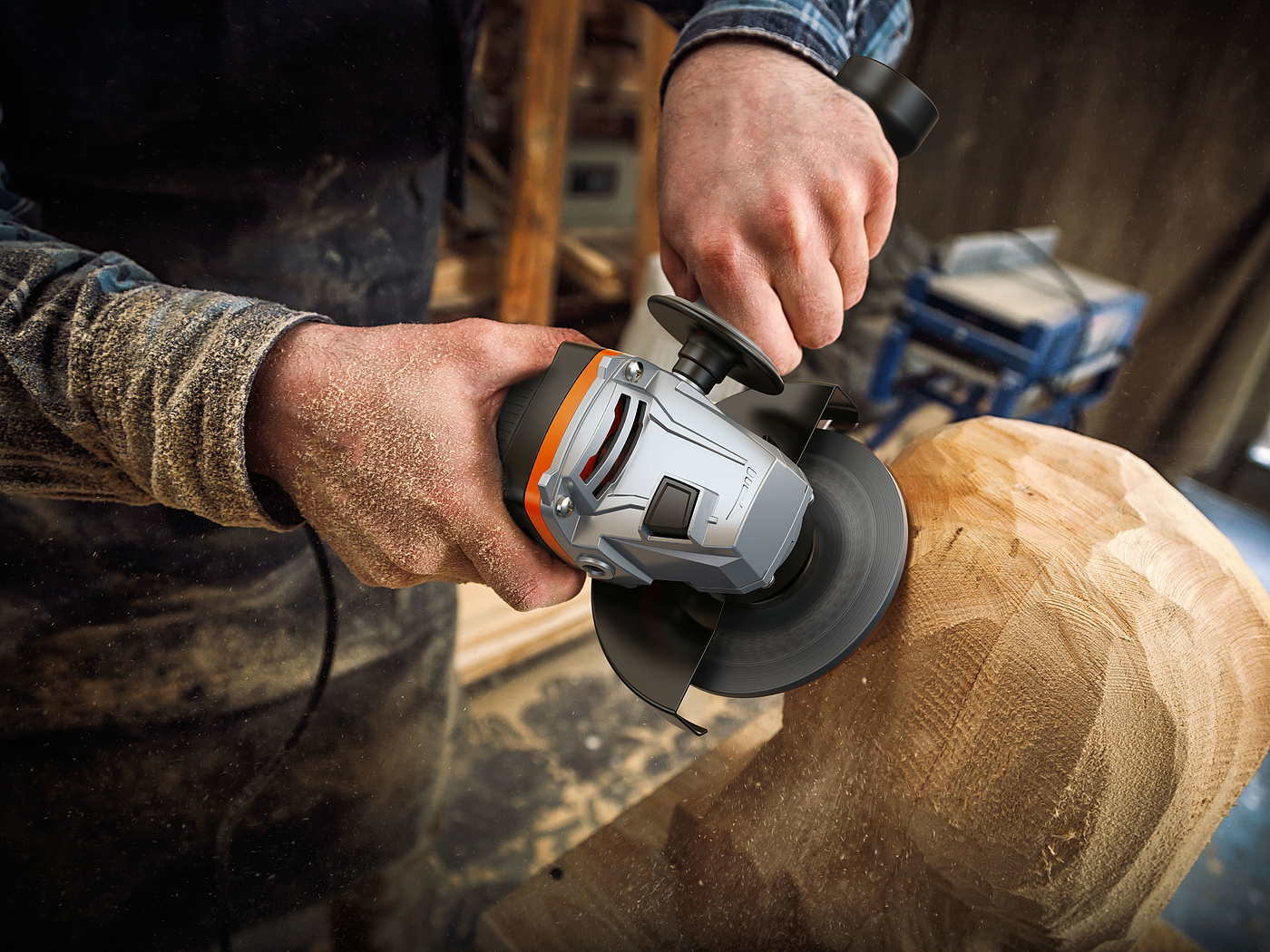 Angle grinder，Slotting machine，Electric tool，Hardware tools，Keyshot rendering，