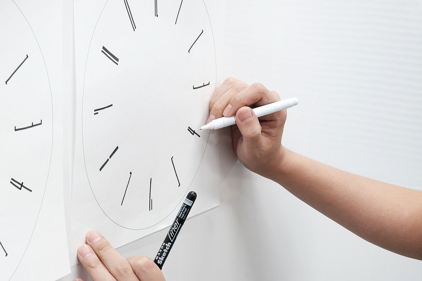 时钟，钟表，墙面装饰品，"Draw" wall clock，