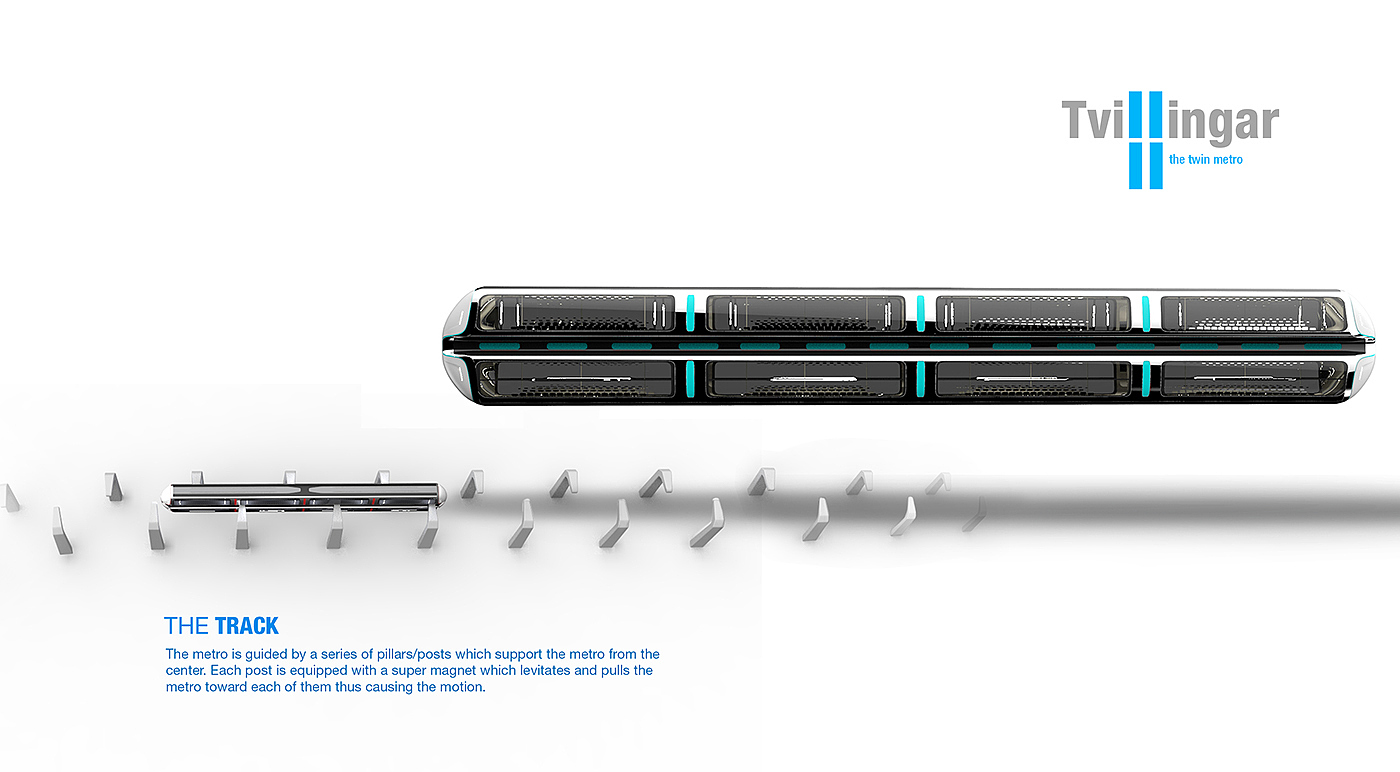 Subway system，industrial design，conceptual design，twining，