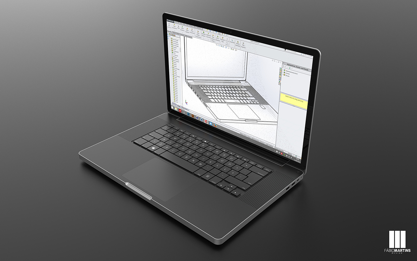 ASUS，mobile workstation ，Notebook computer，industrial design，product design，