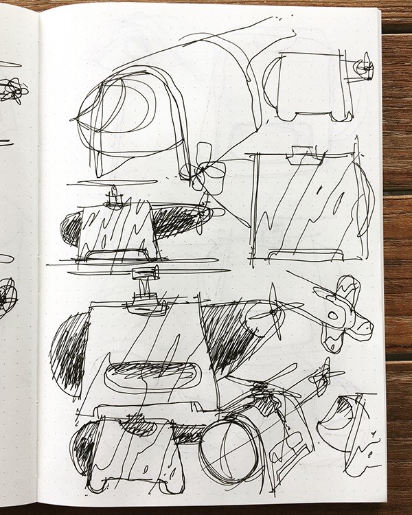 helicopter，Toy design，Hand drawn，model design ，Mini，industrial design，