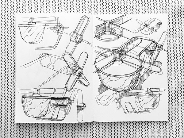 helicopter，Toy design，Hand drawn，model design ，Mini，industrial design，