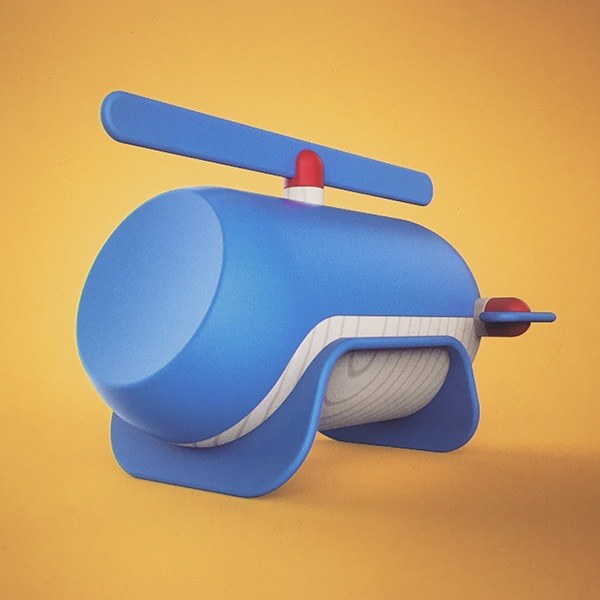 helicopter，Toys，Hand drawn，model design ，industrial design，