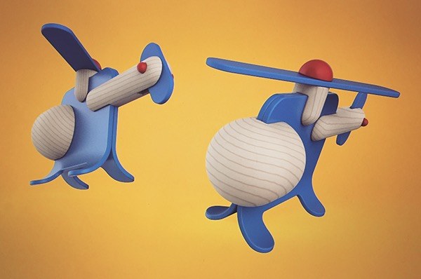 helicopter，Toys，Hand drawn，model design ，industrial design，