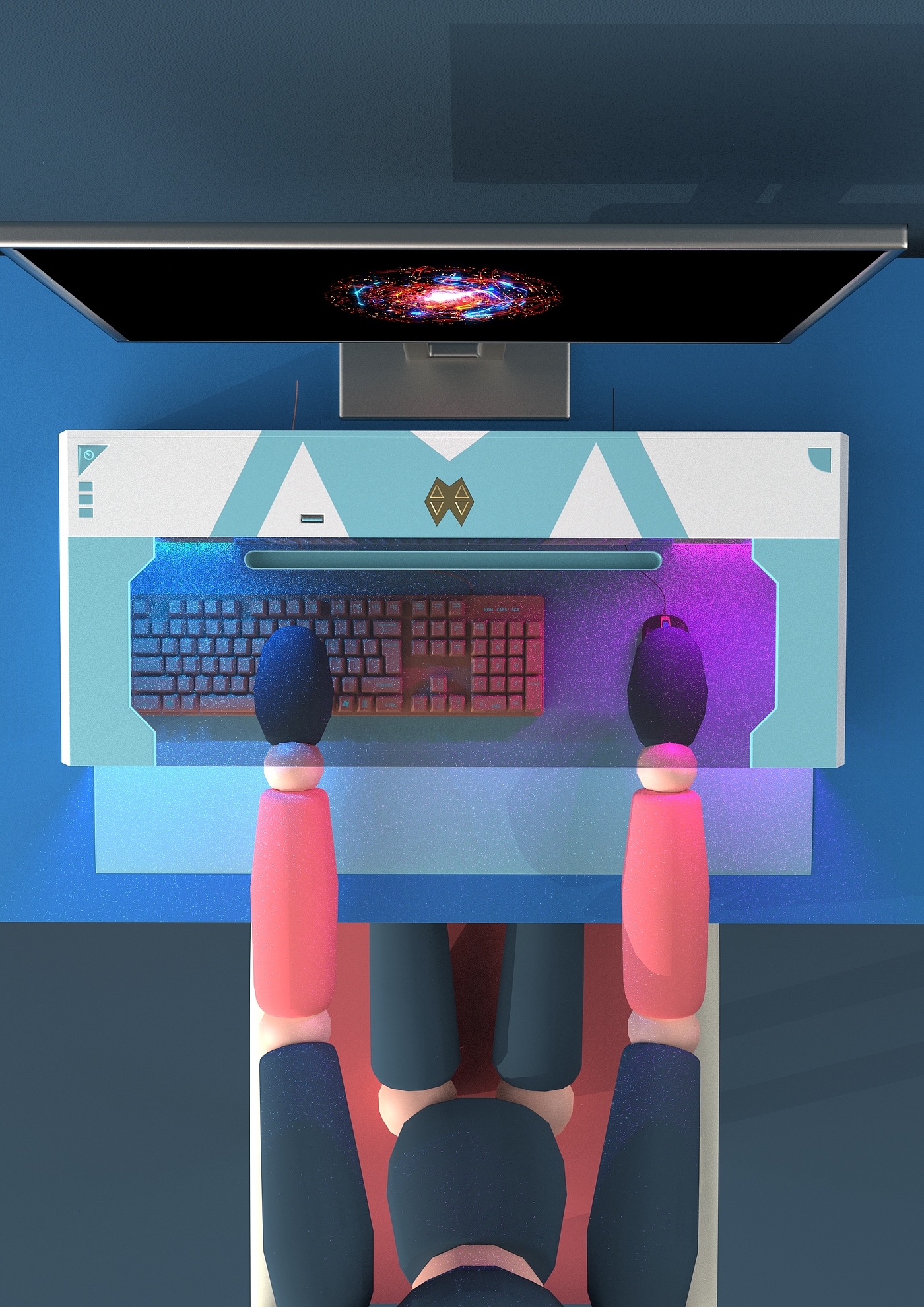 product design，Creative design，Modeling and rendering，computer，Warm hands，