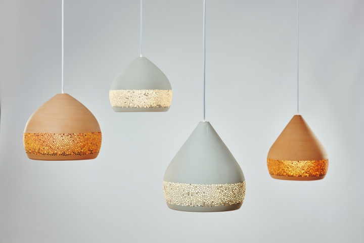 manual，ceramics，a chandelier，