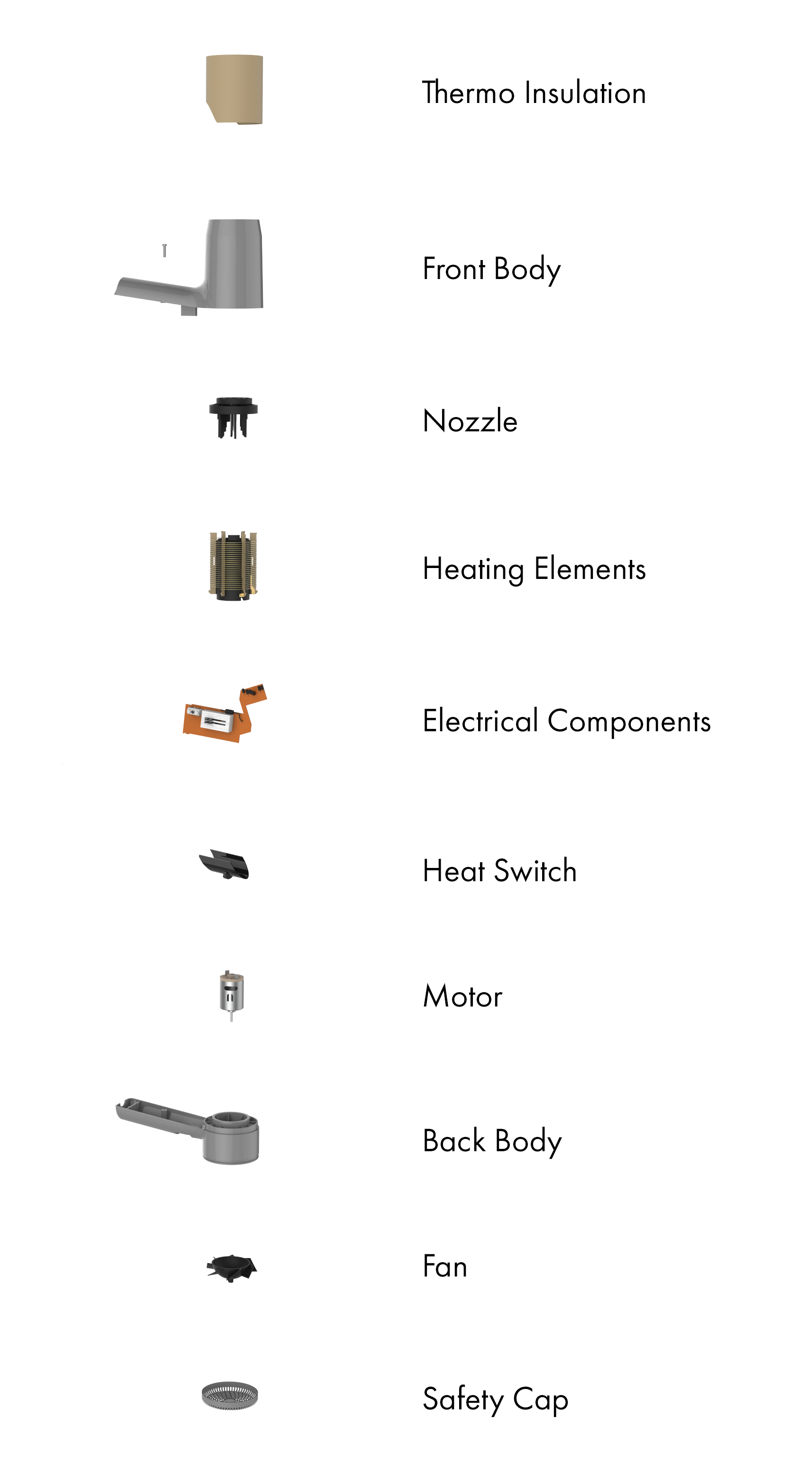 industrial design，Cool black，Household appliances，pretty，Portable，Hair dryer，