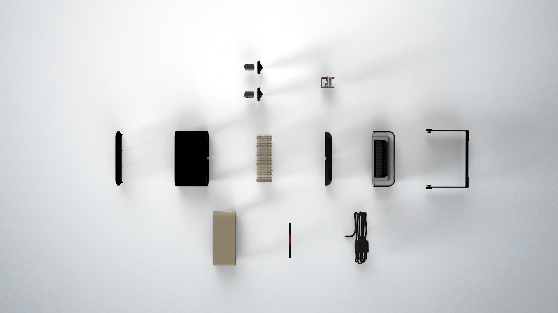 industrial design，Cool black，Household appliances，pretty，Portable，Hair dryer，