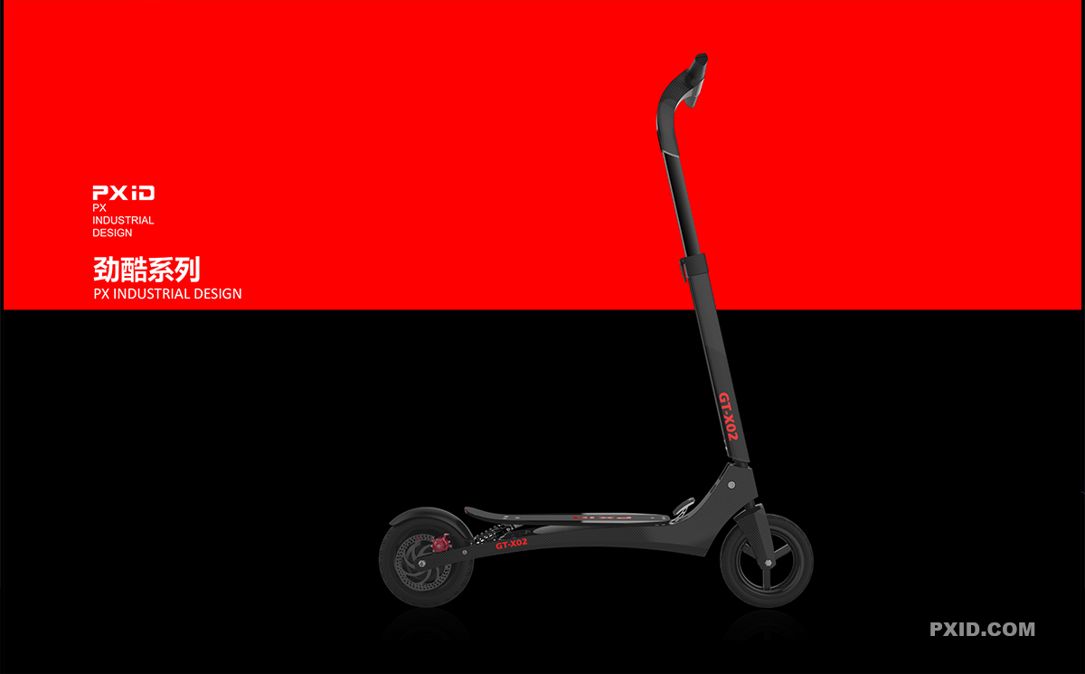 Scooter design，Design of electric scooter，pxid，Balance car design，Body feeling car design，