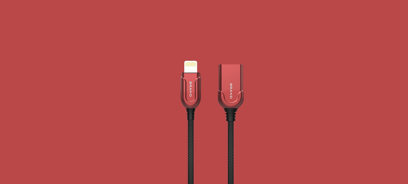 USB plug shape，