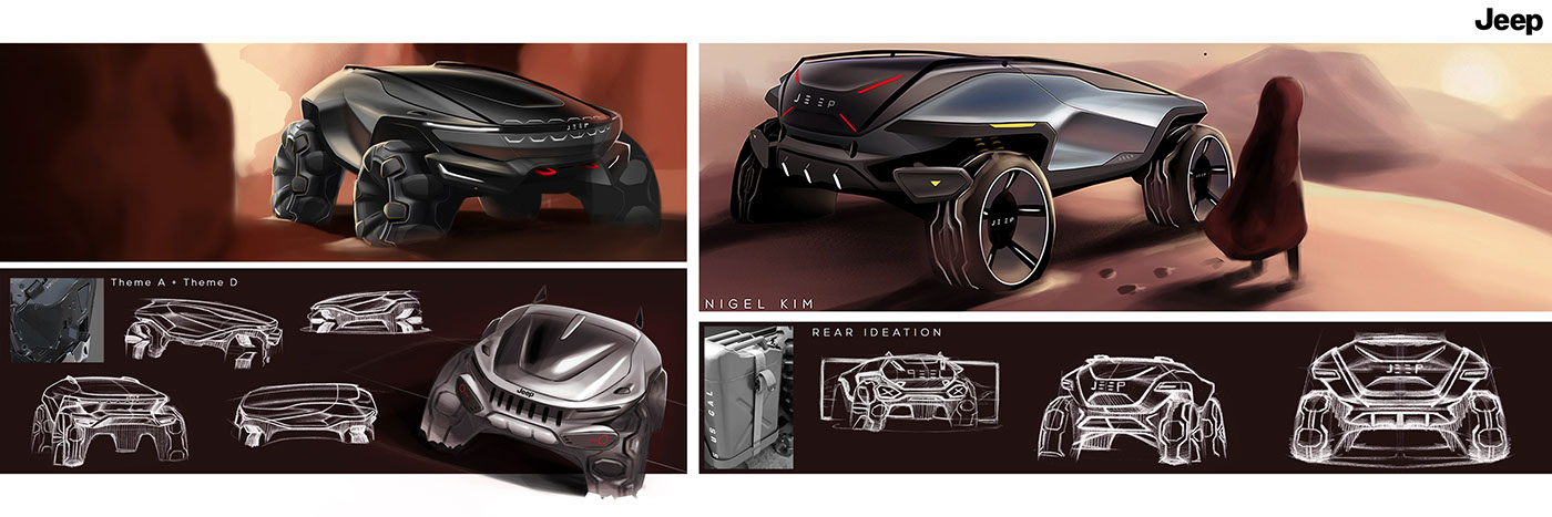 jeep，jeep，Cross the road，conceptual design，Automobile design，industrial design，