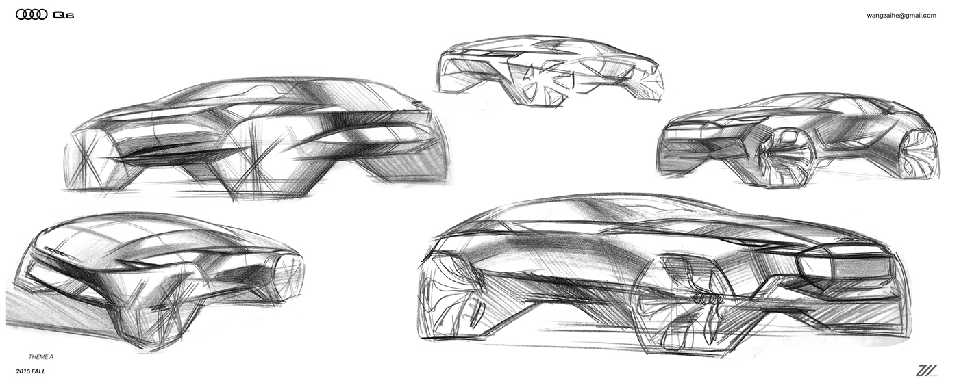 audi，manuscript，industrial design，Automobile design，