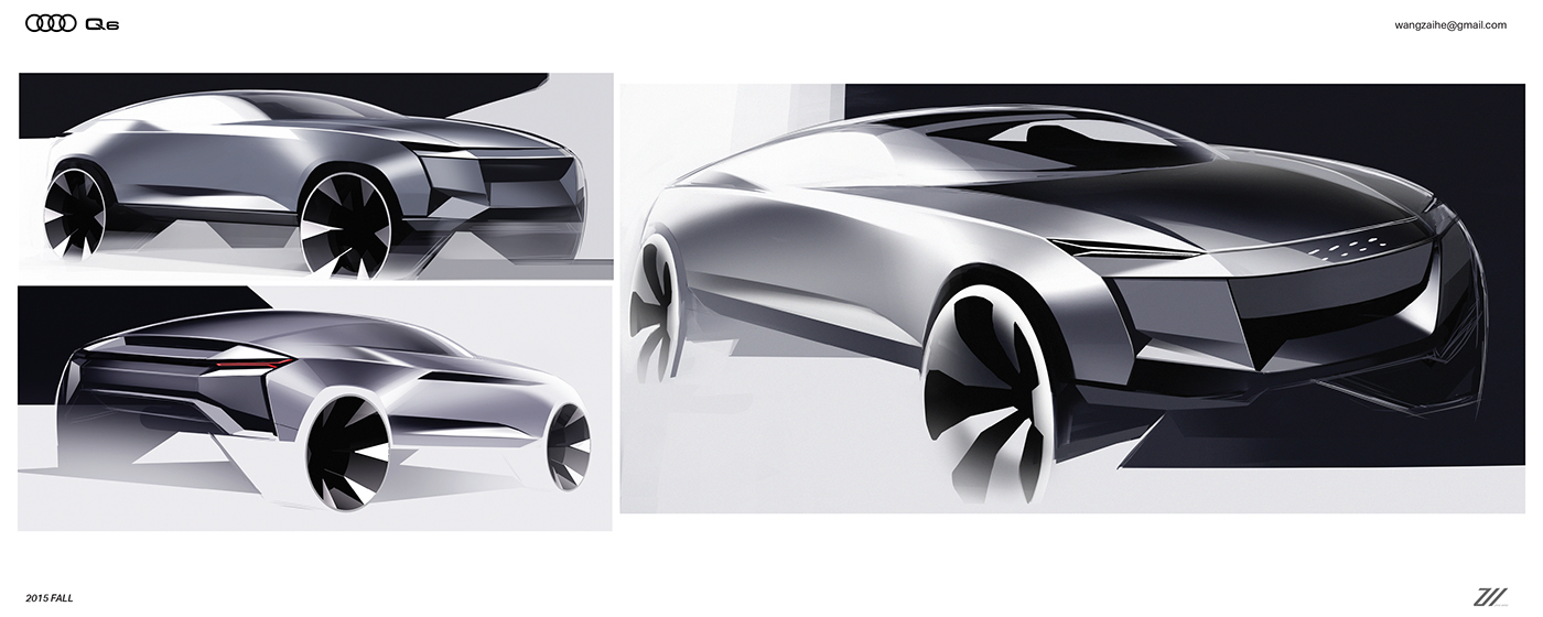 audi，manuscript，industrial design，Automobile design，