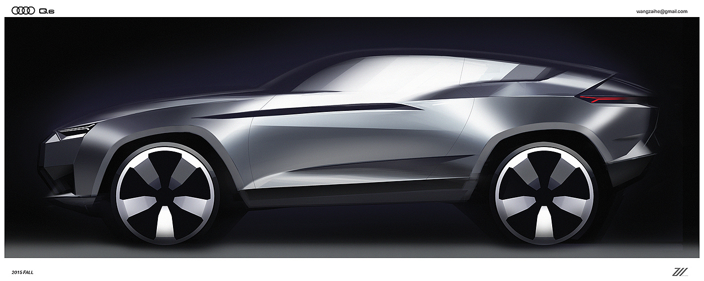 audi，manuscript，industrial design，Automobile design，